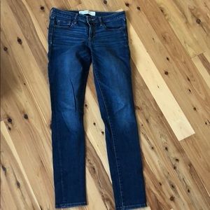 Dark wash straight leg Abercrombie jeans